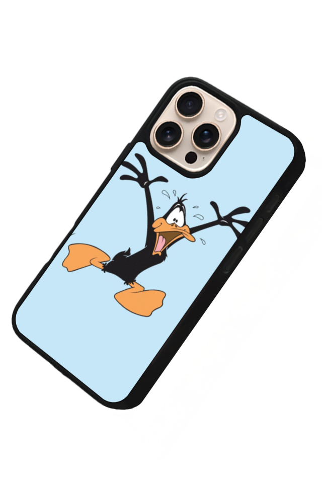 iPhone 15 Pro Max Uyumlu Daffy duck Tasarımlı Glossy Premium Kılıf