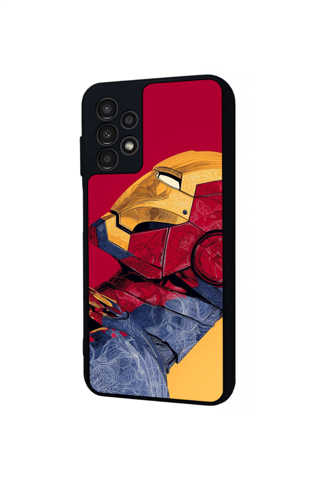 Samsung Galaxy A13 Uyumlu  Iron Man ( Demir Adam ) Tasarımlı Glossy Premium Kılıf
