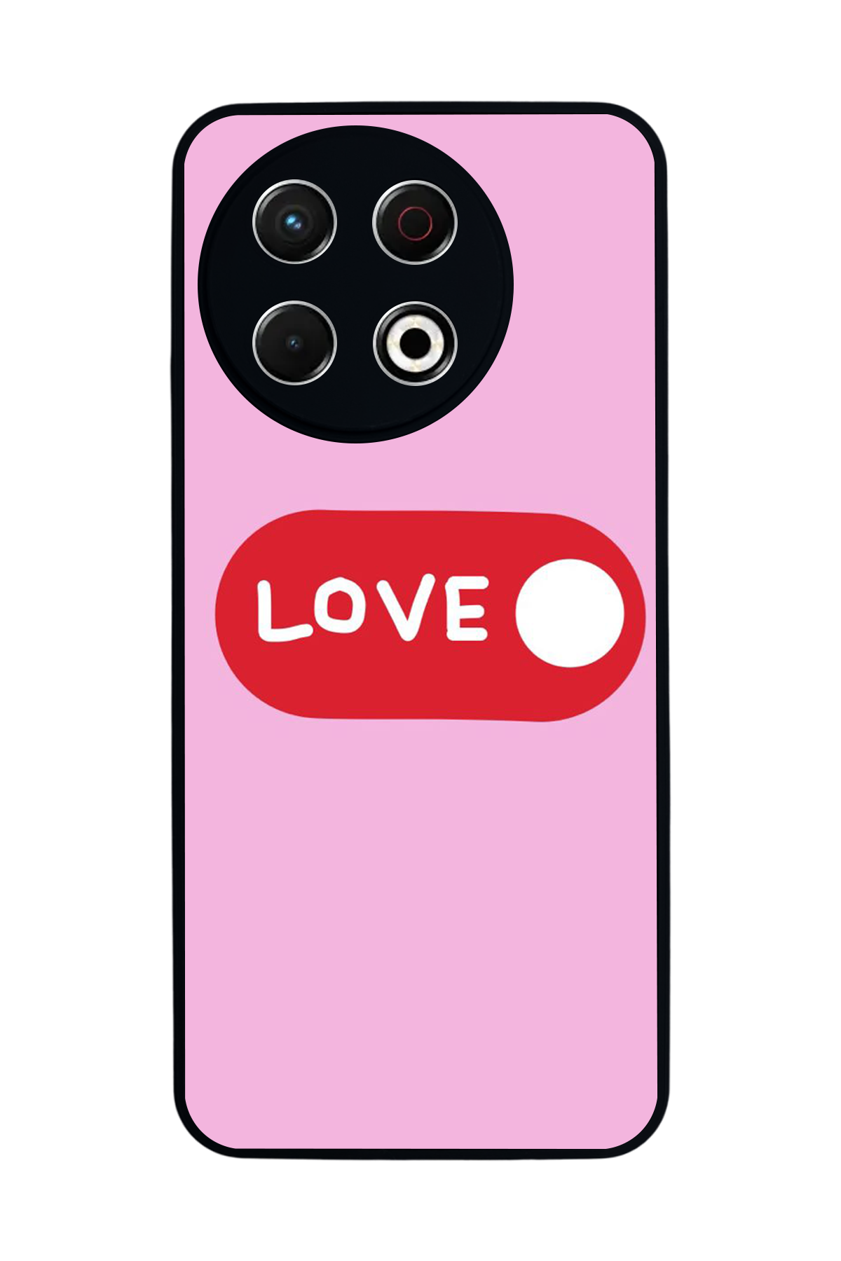 Tecno Spark 30 Pro Uyumlu Kalp Love Tasarımlı Glossy Premium Kılıf