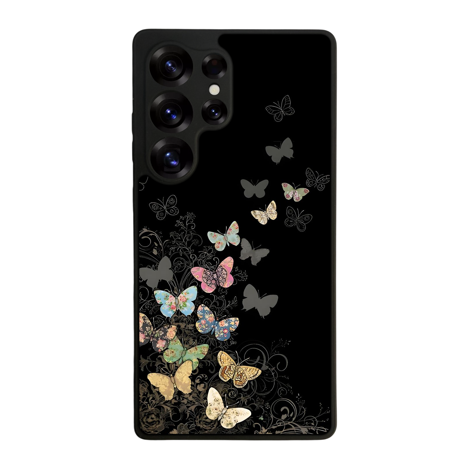 Samsung Galaxy S25 Ultra Uyumlu Kelebek Tasarımlı Glossy Premium Kılıf