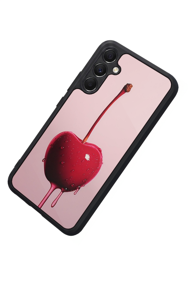 Samsung Galaxy A34 Uyumlu Kiraz Tasarımlı Glossy Premium Kılıf