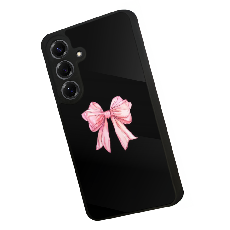 Samsung Galaxy S25 Uyumlu Kurdele Tasarımlı Glossy Premium Kılıf