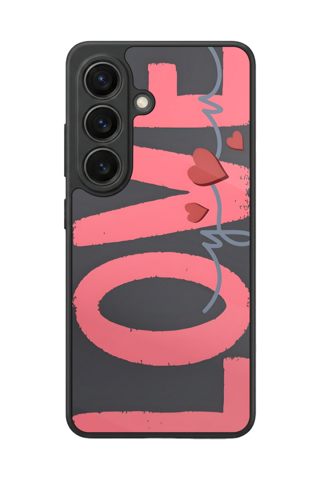 Samsung Galaxy S26 Uyumlu Love Tasarımlı Glossy Premium Kılıf