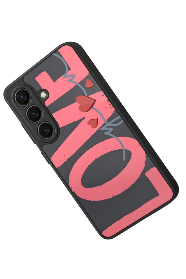 Samsung Galaxy S26 Uyumlu Love Tasarımlı Glossy Premium Kılıf