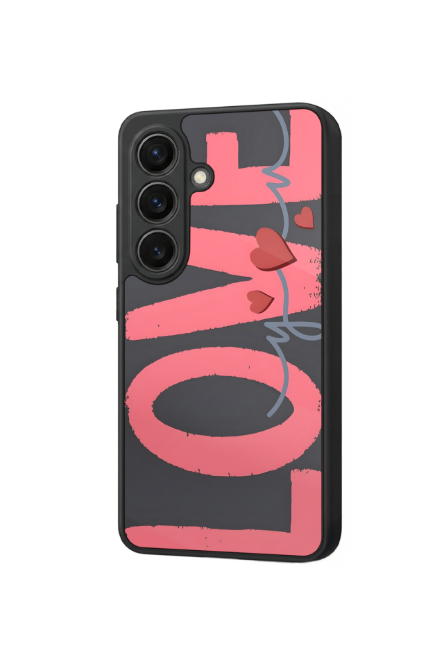 Samsung Galaxy S26 Uyumlu Love Tasarımlı Glossy Premium Kılıf