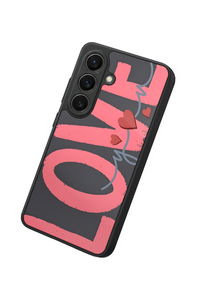 Samsung Galaxy S26 Uyumlu Love Tasarımlı Glossy Premium Kılıf