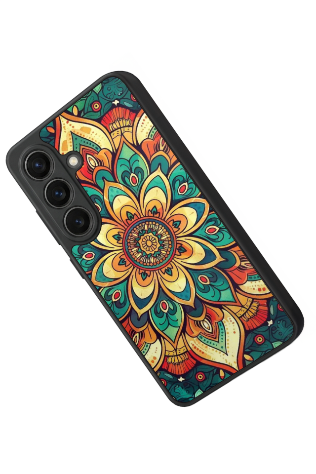 Samsung Galaxy S26 Uyumlu Mandala Tasarımlı Glossy Premium Kılıf