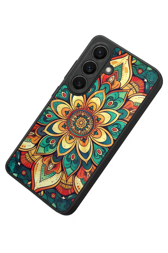 Samsung Galaxy S26 Uyumlu Mandala Tasarımlı Glossy Premium Kılıf