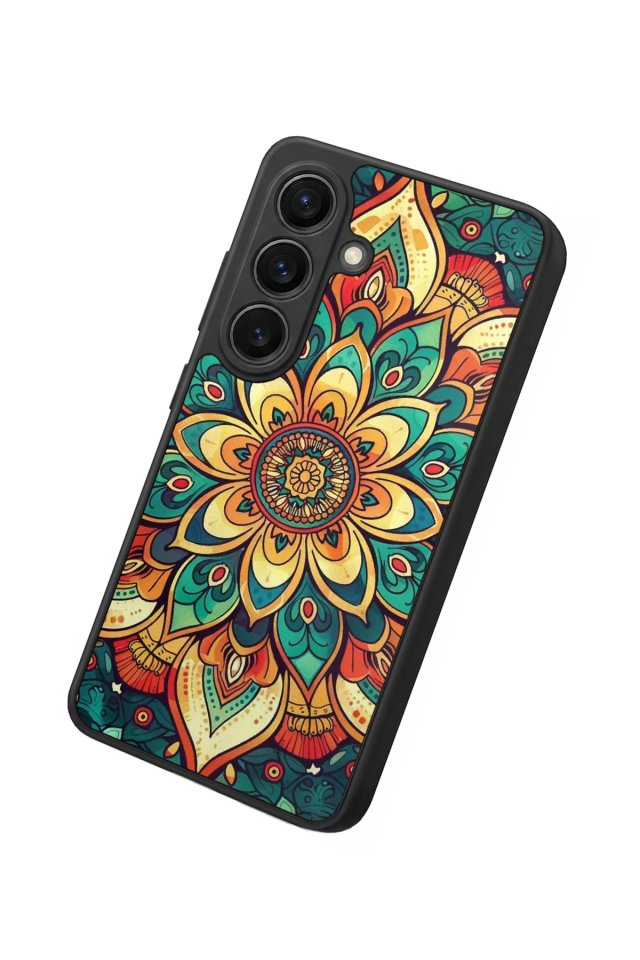 Samsung Galaxy S26 Uyumlu Mandala Tasarımlı Glossy Premium Kılıf