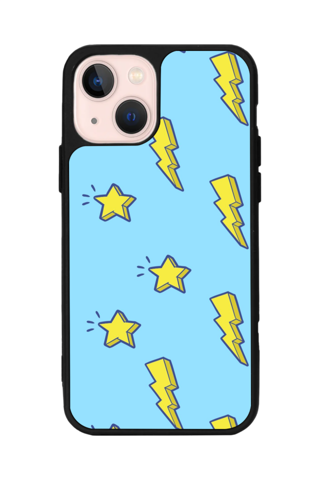 iPhone 15 Uyumlu Simsek Tasarımlı Glossy Premium Kılıf