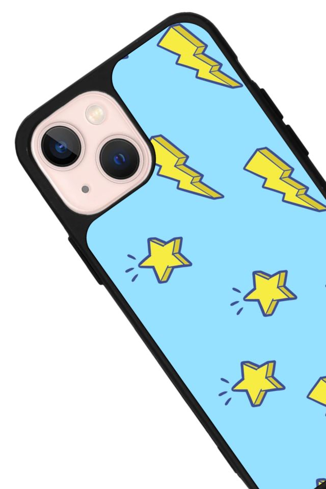 iPhone 15 Uyumlu Simsek Tasarımlı Glossy Premium Kılıf