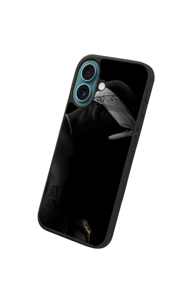 iPhone 16 Uyumlu Tupac Tasarımlı Glossy Premium Kılıf