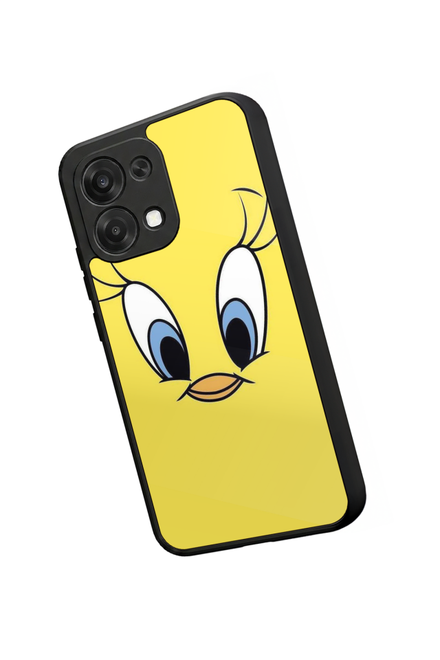 Oppo A6 Pro Uyumlu Tweety Tasarımlı Glossy Premium Kılıf