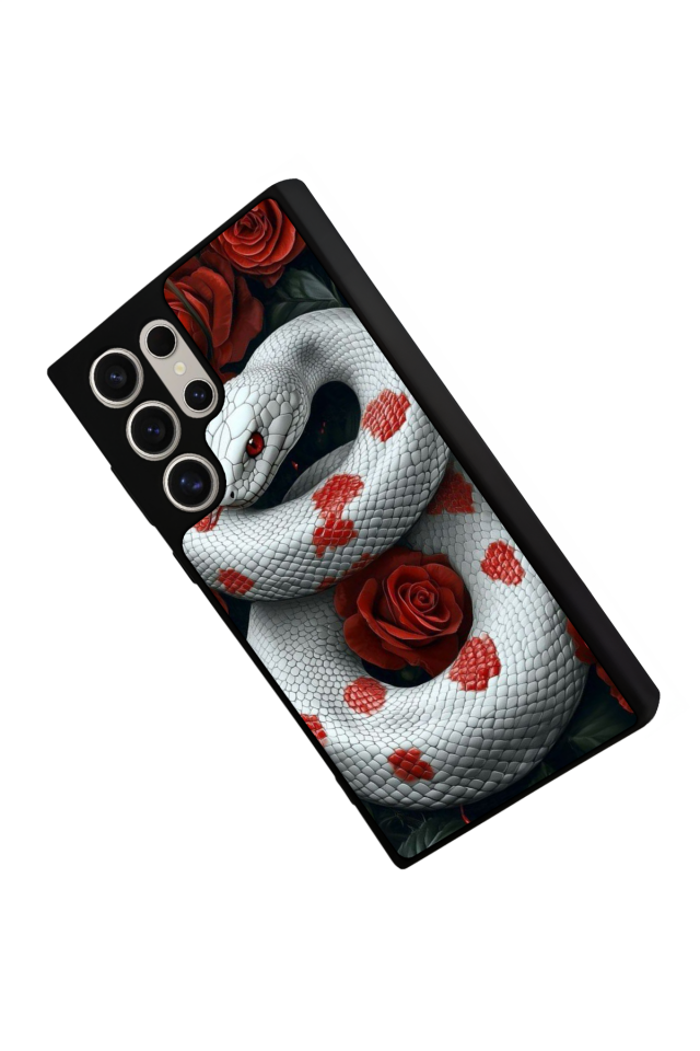 Samsung Galaxy S24 Ultra Uyumlu Yılan Tasarımlı Glossy Premium Kılıf