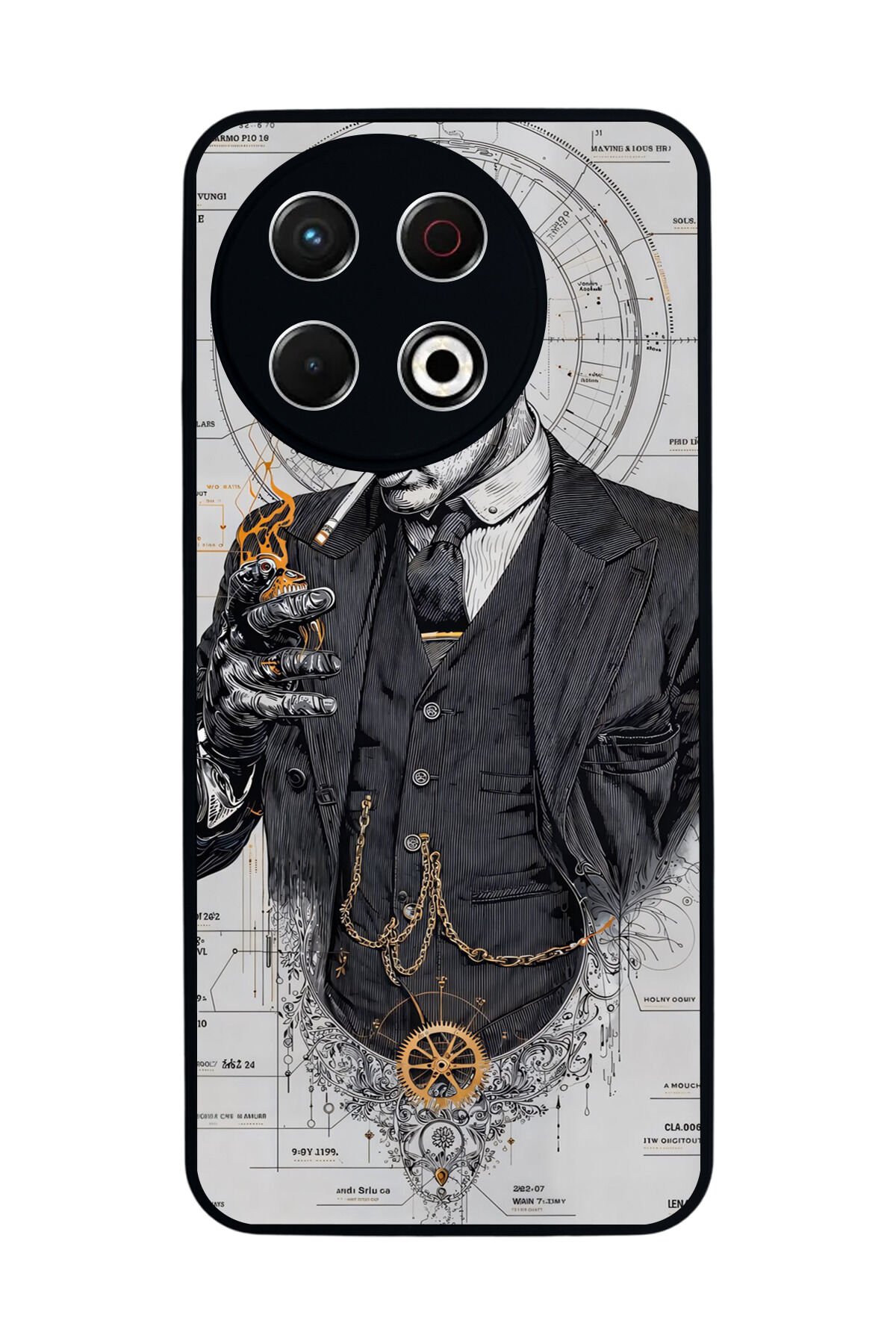 Tecno Spark 30 Pro Uyumlu Peaky Blinders Tasarımlı Glossy Premium Kılıf