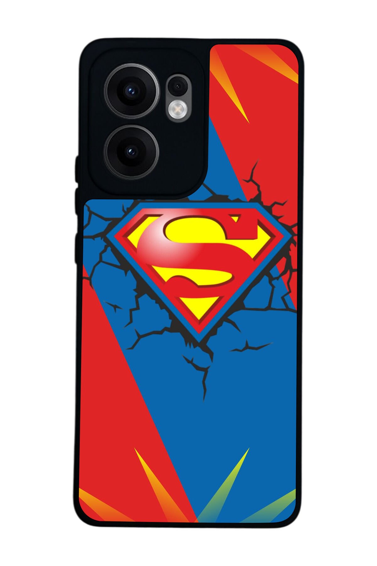 Oppo Reno 13F Uyumlu Superman Tasarımlı Glossy Premium Kılıf