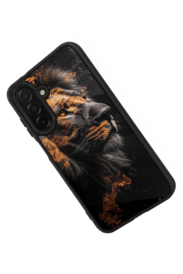 Samsung Galaxy A56 Uyumlu Aslan Tasarımlı Glossy Premium Kılıf