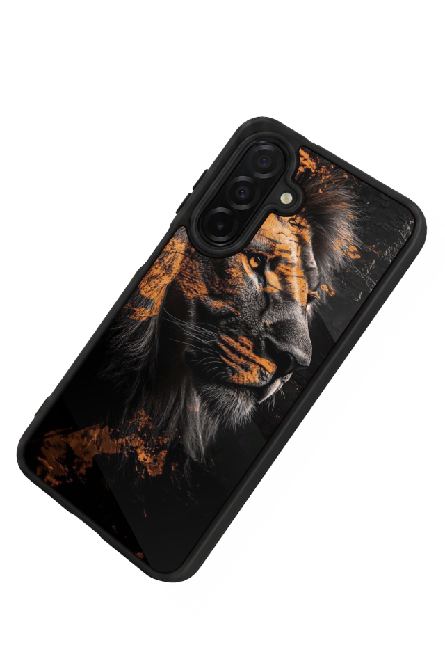 Samsung Galaxy A56 Uyumlu Aslan Tasarımlı Glossy Premium Kılıf