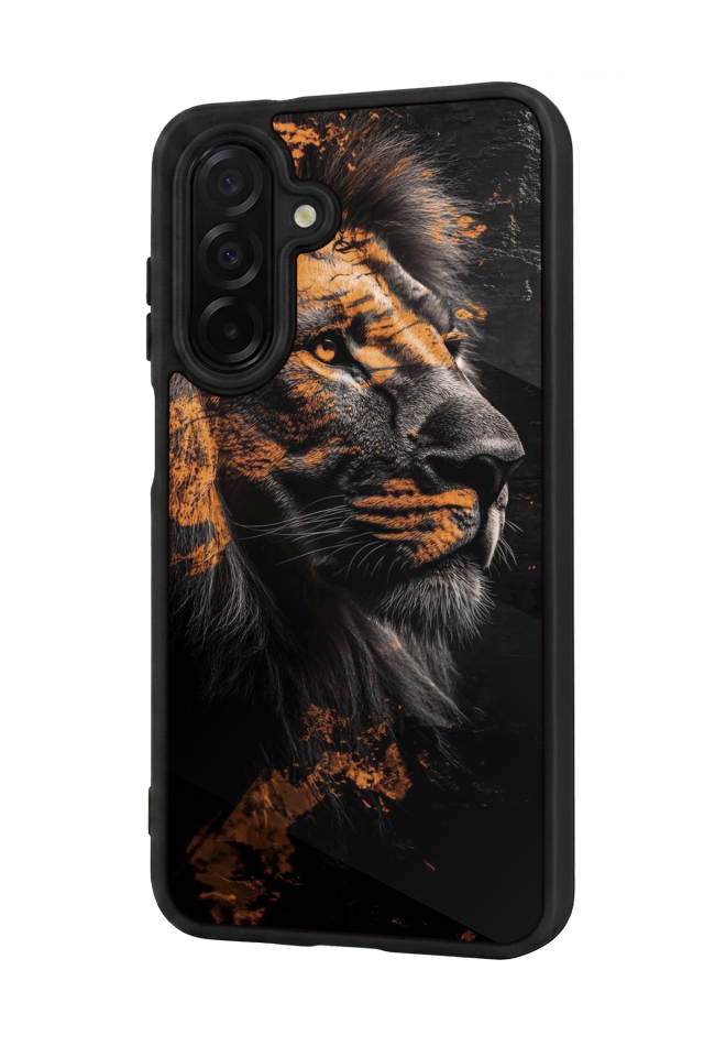 Samsung Galaxy A56 Uyumlu Aslan Tasarımlı Glossy Premium Kılıf