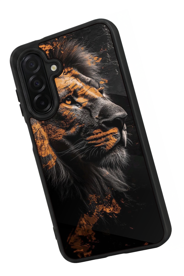 Samsung Galaxy A56 Uyumlu Aslan Tasarımlı Glossy Premium Kılıf