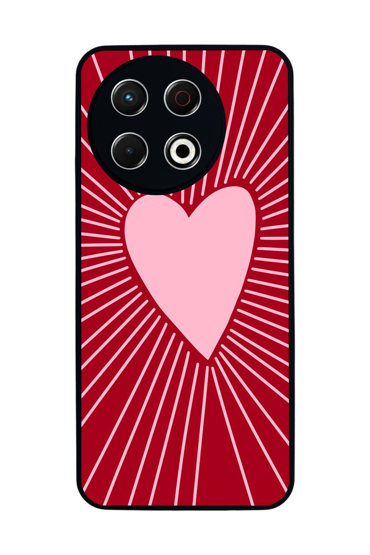 Tecno Spark 30 Pro Uyumlu Kalp Love Tasarımlı Glossy Premium Kılıf