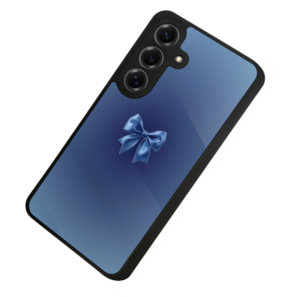 Samsung Galaxy S25 Uyumlu Kurdele Tasarımlı Glossy Premium Kılıf