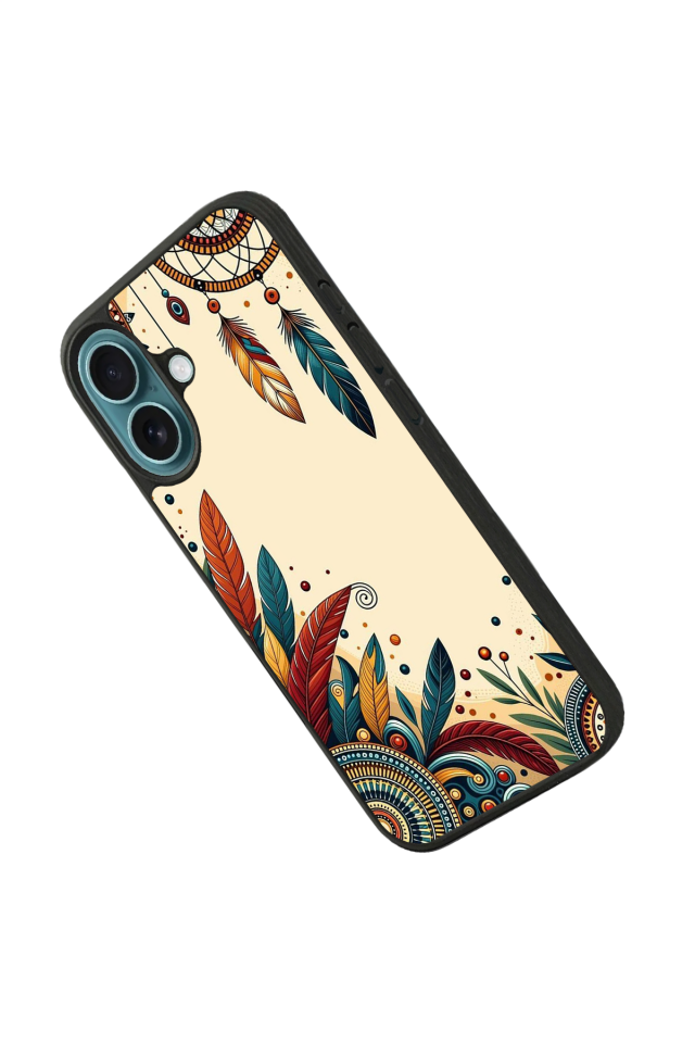 iPhone 16 Plus Uyumlu Mandala Tasarımlı Glossy Premium Kılıf