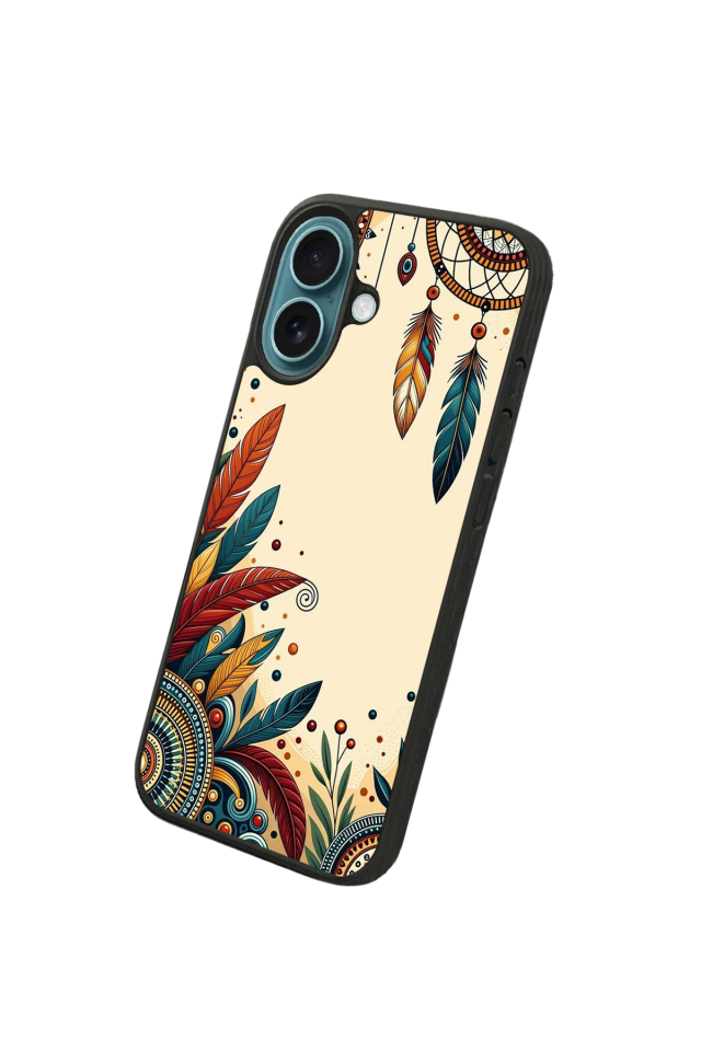iPhone 16 Plus Uyumlu Mandala Tasarımlı Glossy Premium Kılıf