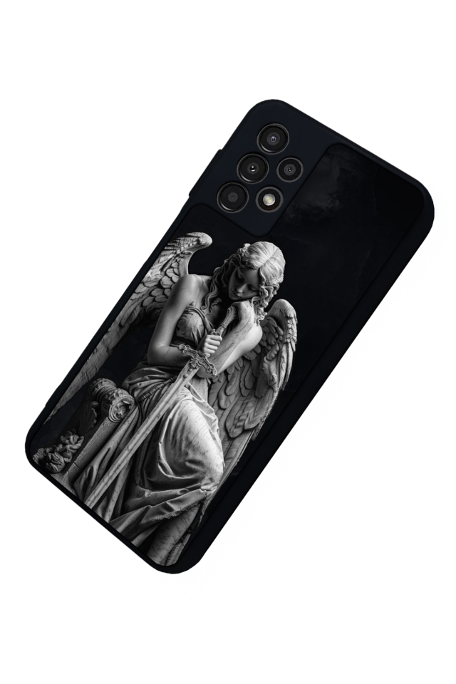 Samsung Galaxy A23 Uyumlu Melek Tasarımlı Glossy Premium Kılıf