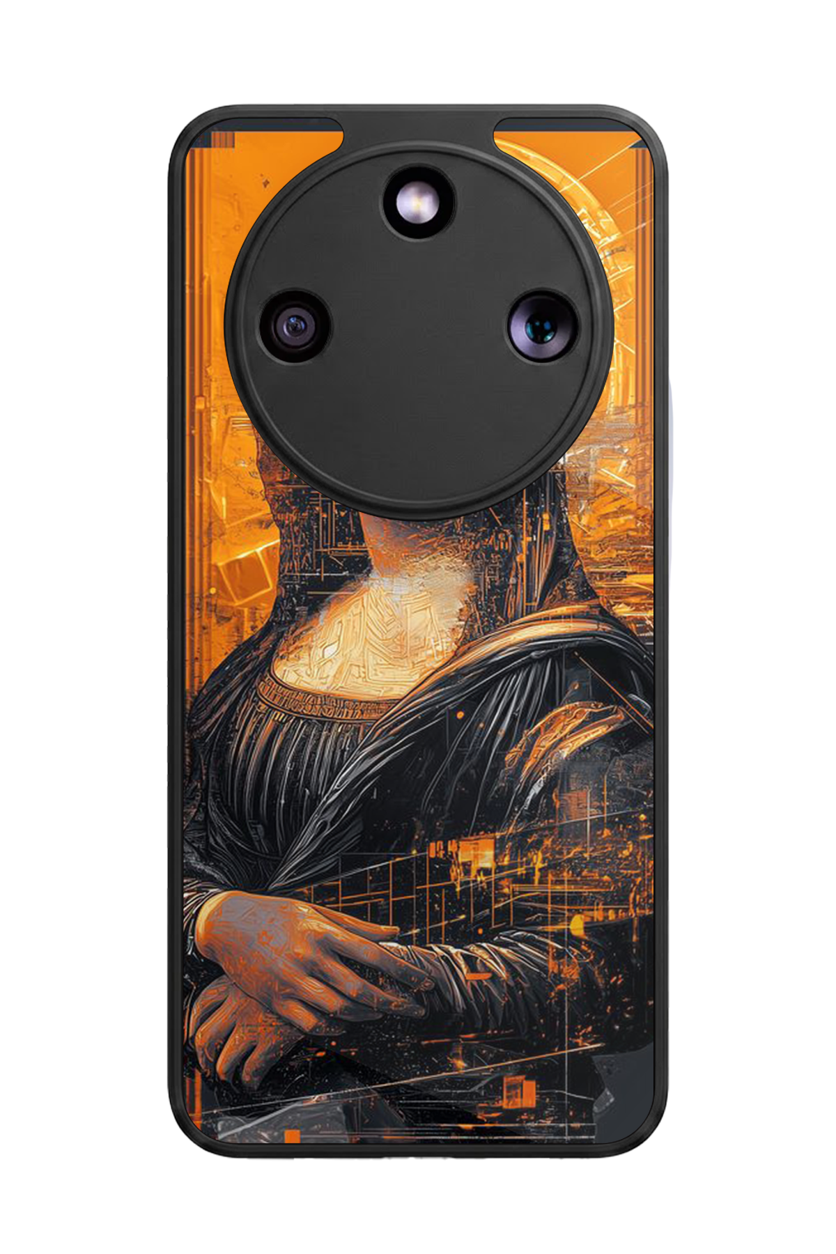 Honor Magic 8 Lite Uyumlu Monalisa Tasarımlı Glossy Premium Kılıf
