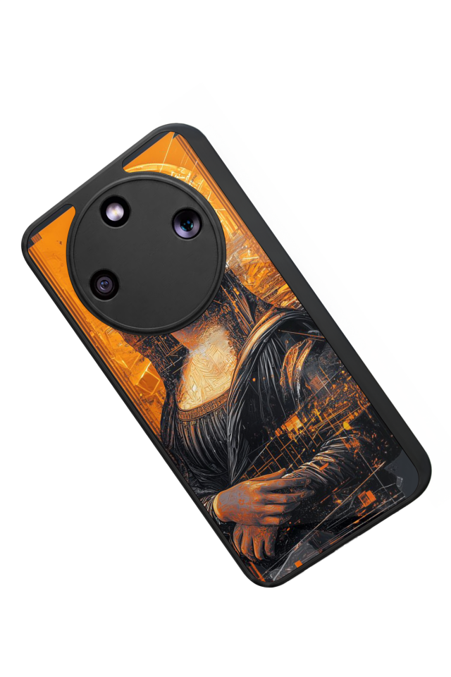 Honor Magic 8 Lite Uyumlu Monalisa Tasarımlı Glossy Premium Kılıf