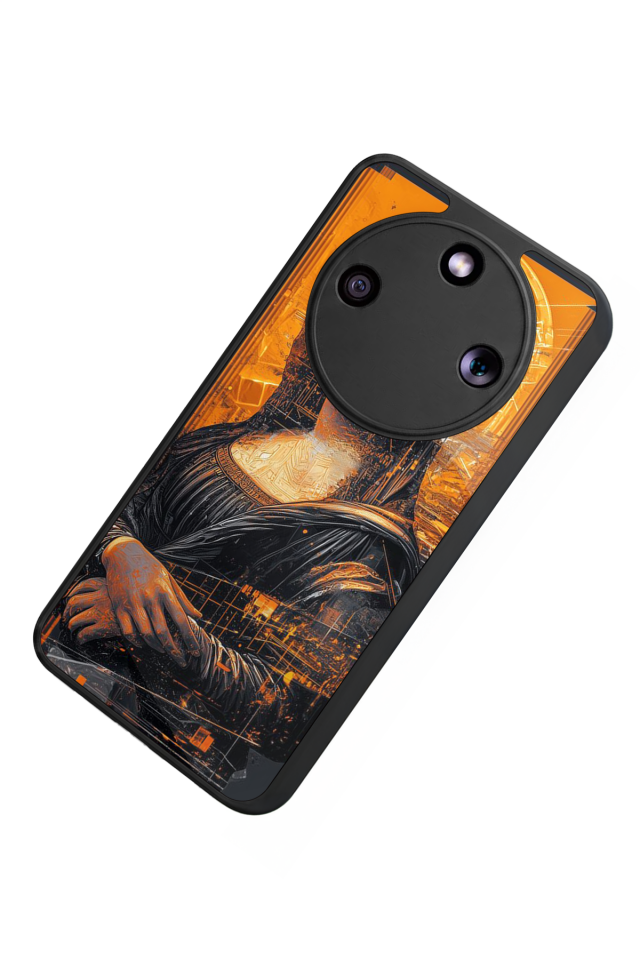 Honor Magic 8 Lite Uyumlu Monalisa Tasarımlı Glossy Premium Kılıf