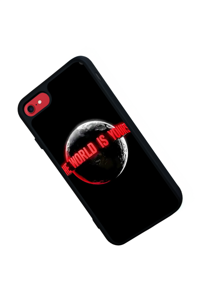 iPhone SE Uyumlu Scarface Tasarımlı Glossy Premium Kılıf