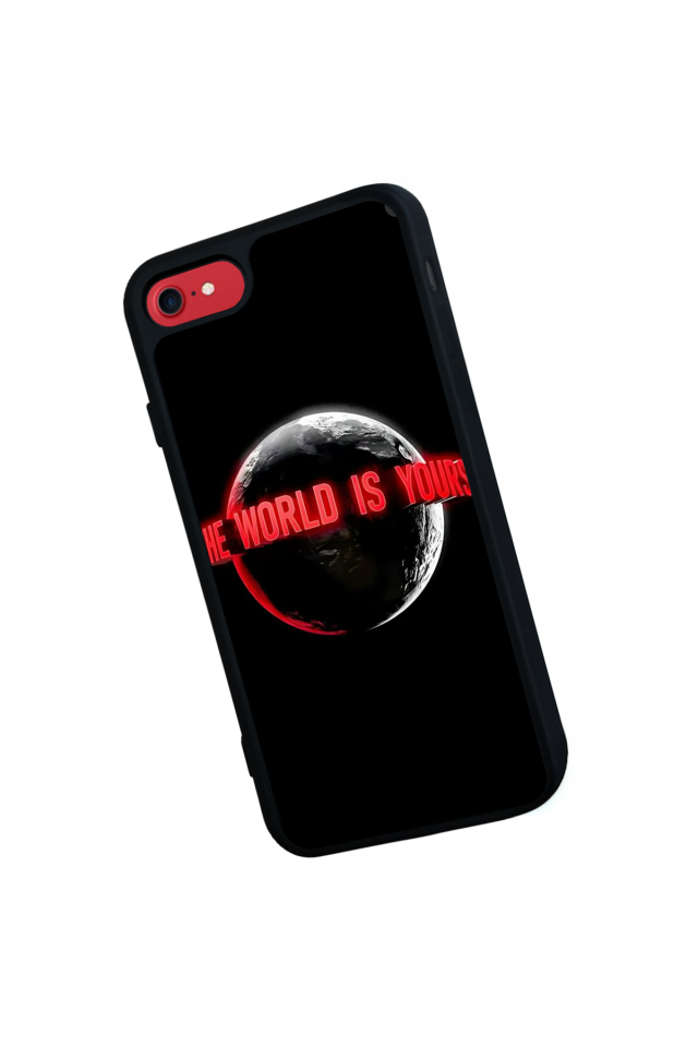 iPhone SE Uyumlu Scarface Tasarımlı Glossy Premium Kılıf