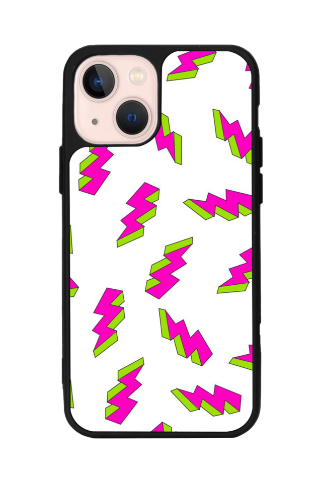 iPhone 15 Uyumlu Simsek Tasarımlı Glossy Premium Kılıf