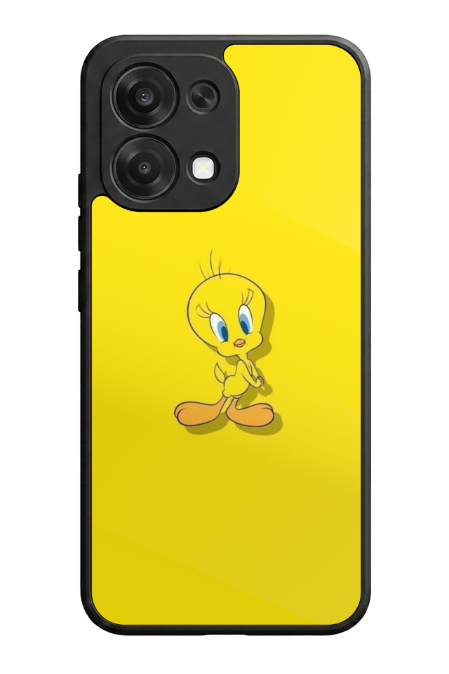 Oppo A6 Pro Uyumlu Tweety Tasarımlı Glossy Premium Kılıf