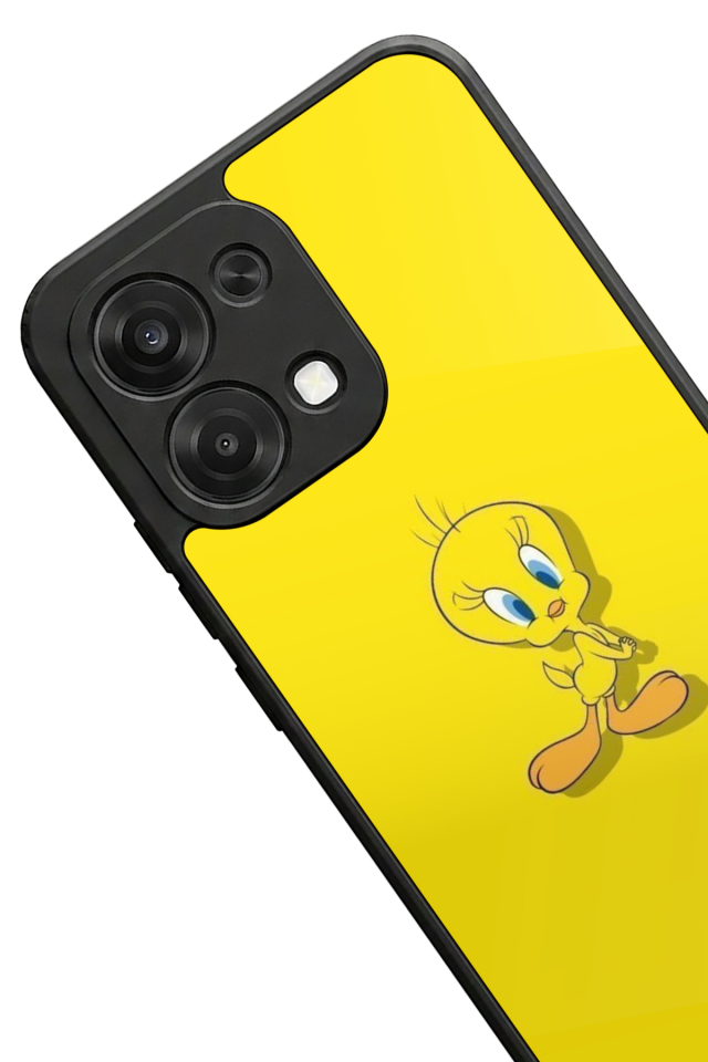Oppo A6 Pro Uyumlu Tweety Tasarımlı Glossy Premium Kılıf