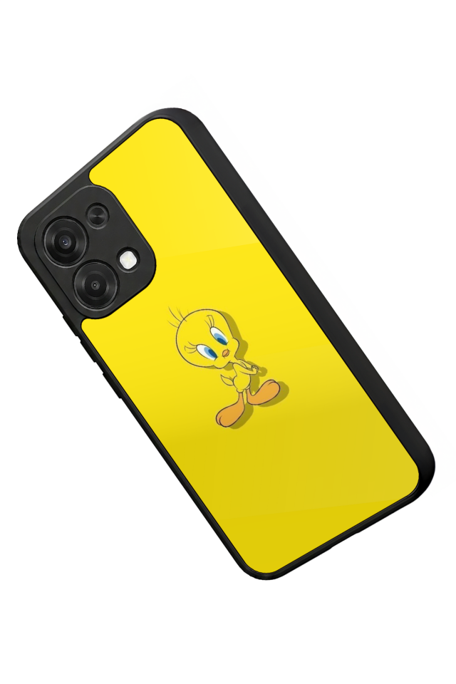 Oppo A6 Pro Uyumlu Tweety Tasarımlı Glossy Premium Kılıf