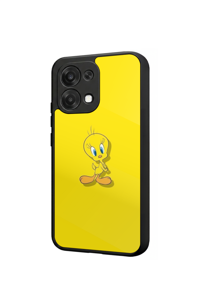 Oppo A6 Pro Uyumlu Tweety Tasarımlı Glossy Premium Kılıf
