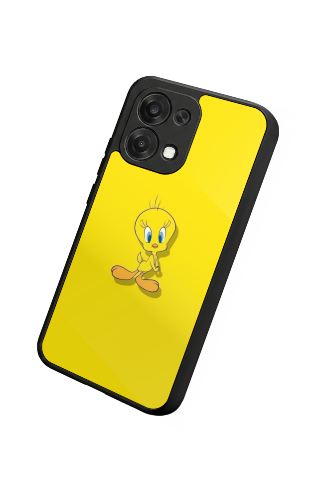 Oppo A6 Pro Uyumlu Tweety Tasarımlı Glossy Premium Kılıf