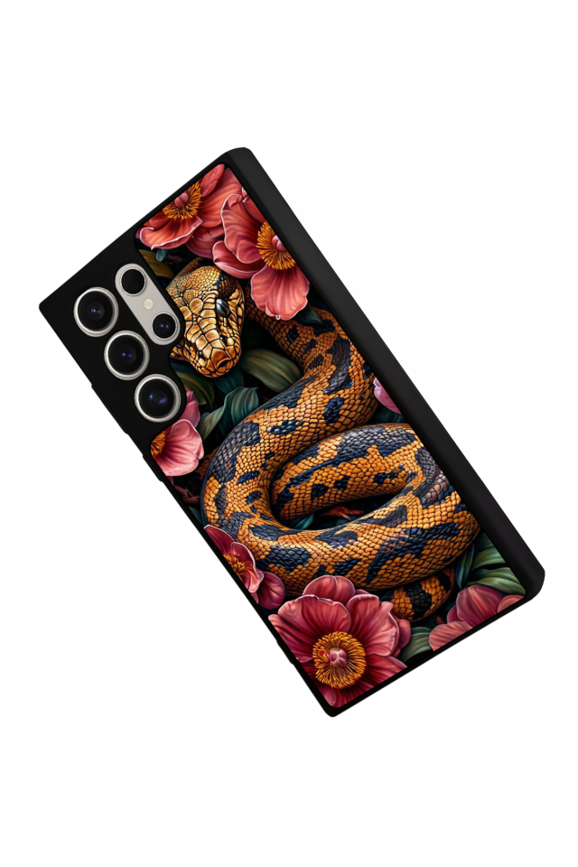 Samsung Galaxy S24 Ultra Uyumlu Yılan Tasarımlı Glossy Premium Kılıf