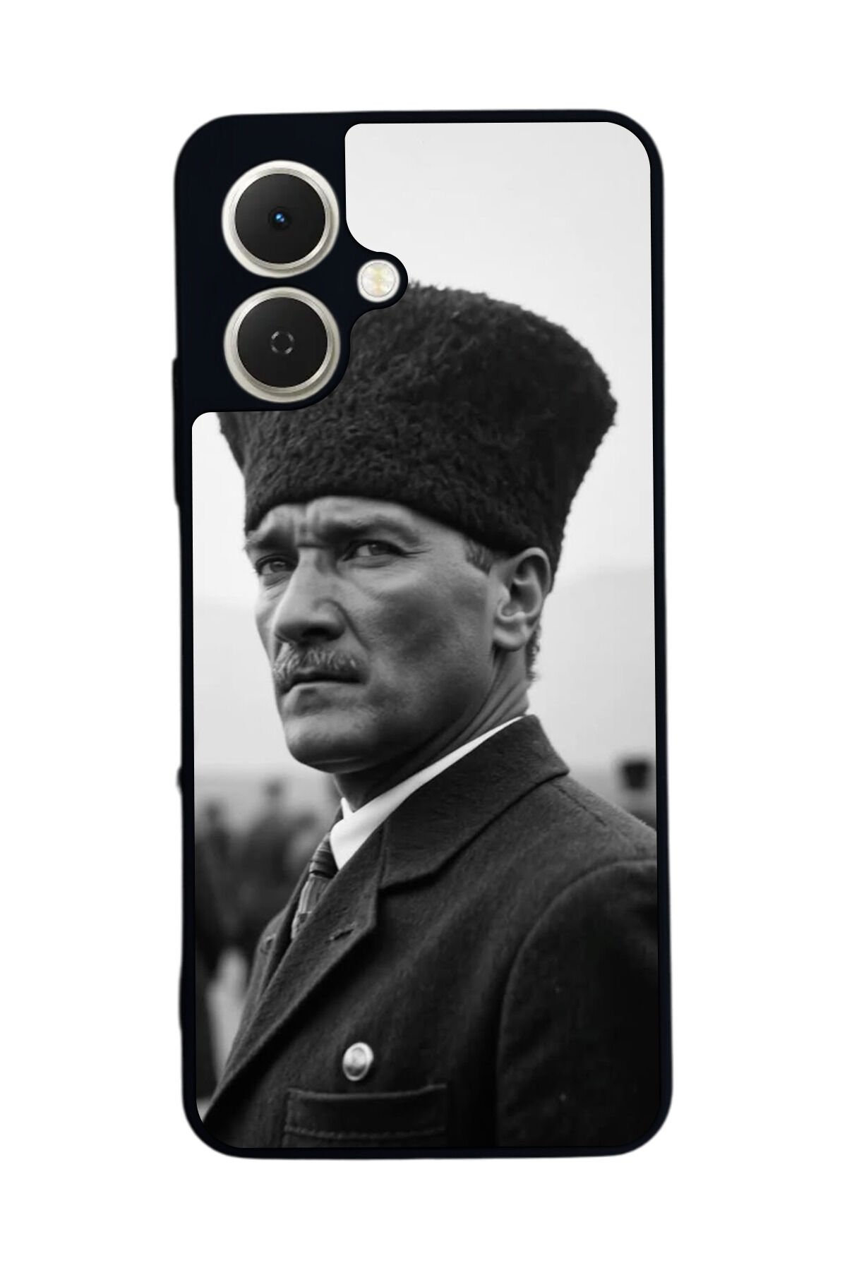 Tecno Spark GO 2 Uyumlu Mustafa Kemal Ataturk Tasarımlı Glossy Premium Kılıf