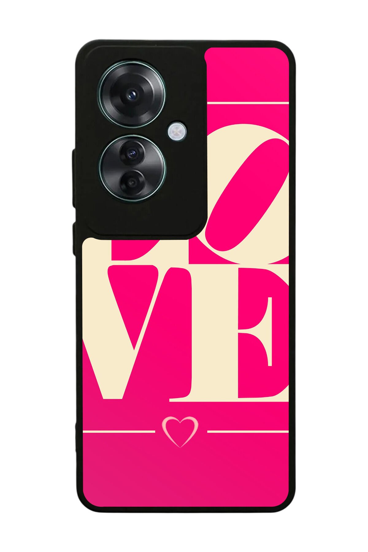 Oppo Reno 11F Uyumlu Love Tasarımlı Glossy Premium Kılıf