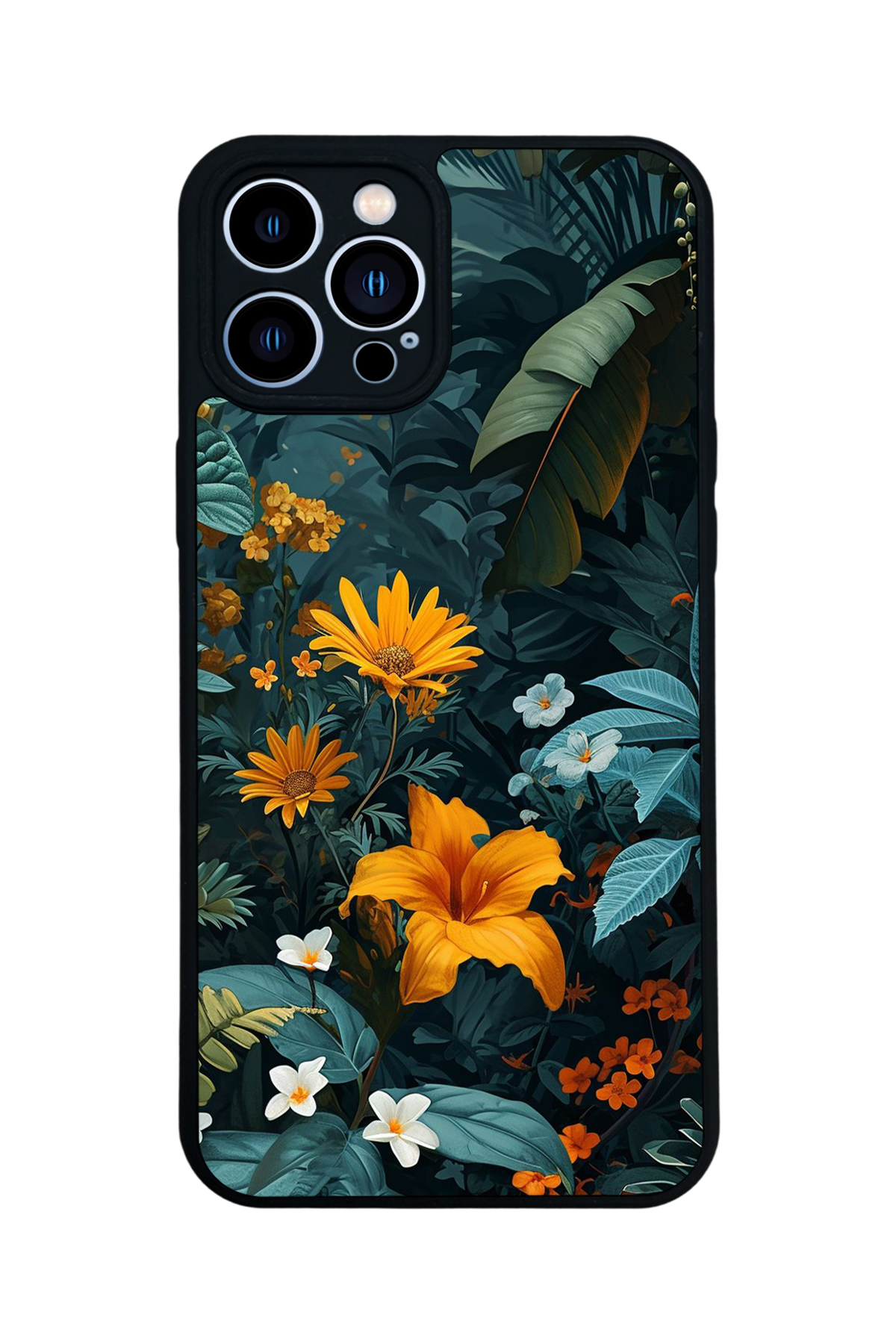 iPhone 12 Pro Max Uyumlu Botanik Tasarımlı Glossy Premium Kılıf