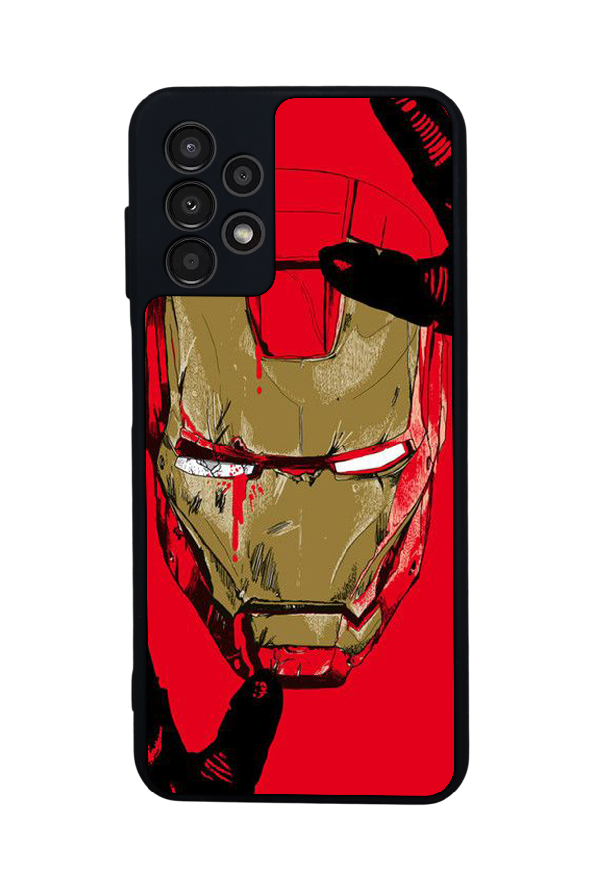 Samsung Galaxy A13 Uyumlu  Iron Man ( Demir Adam ) Tasarımlı Glossy Premium Kılıf