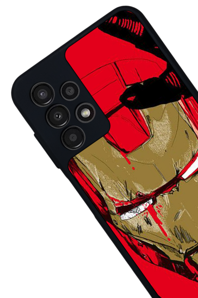 Samsung Galaxy A13 Uyumlu  Iron Man ( Demir Adam ) Tasarımlı Glossy Premium Kılıf