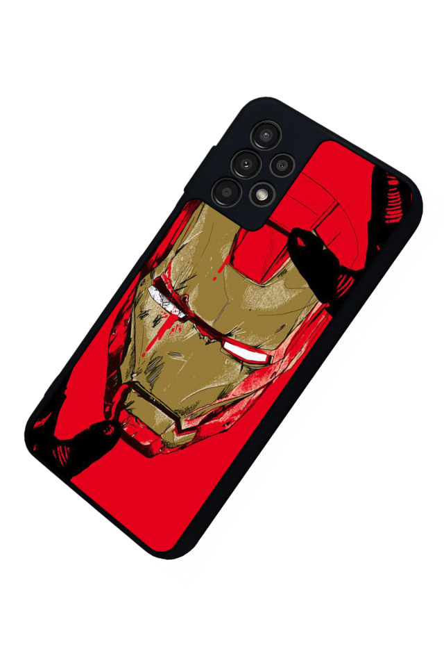 Samsung Galaxy A13 Uyumlu  Iron Man ( Demir Adam ) Tasarımlı Glossy Premium Kılıf
