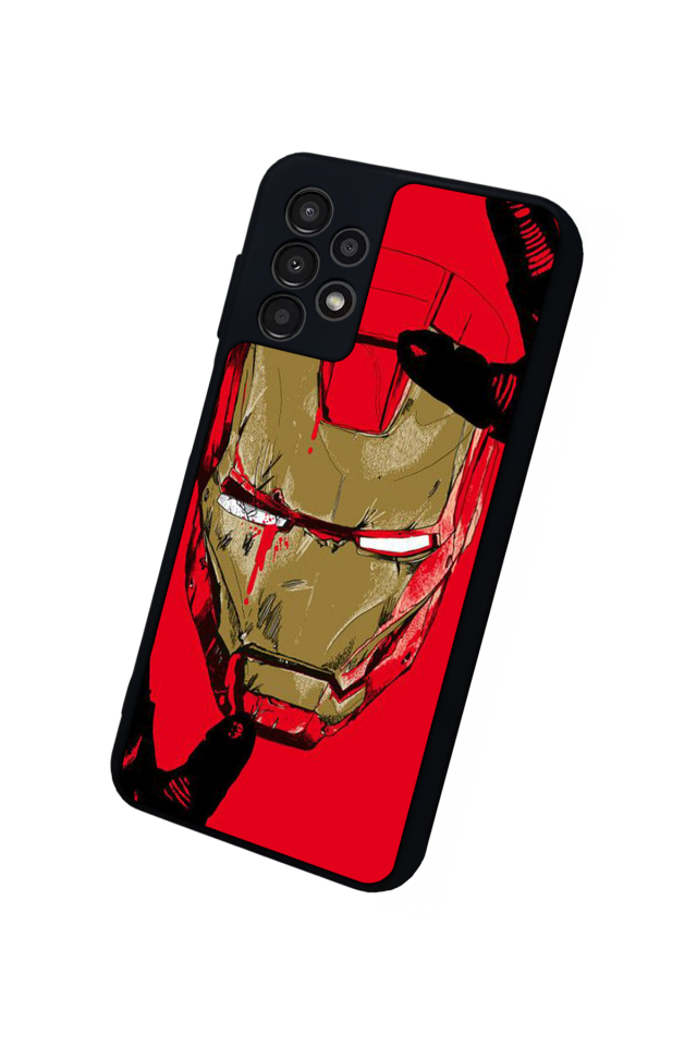 Samsung Galaxy A13 Uyumlu  Iron Man ( Demir Adam ) Tasarımlı Glossy Premium Kılıf