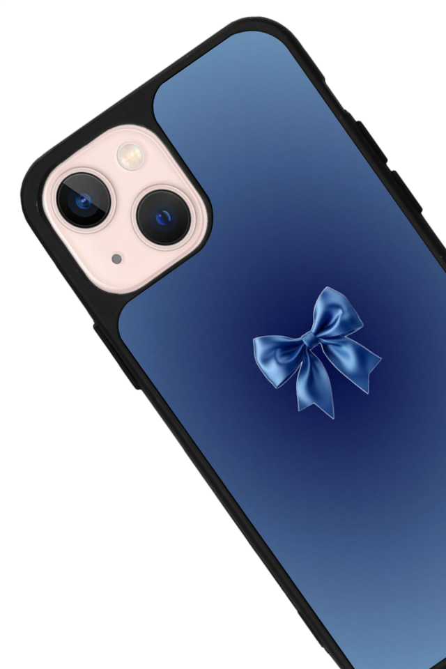 iPhone 13/14 Uyumlu Kurdele Tasarımlı Glossy Premium Kılıf