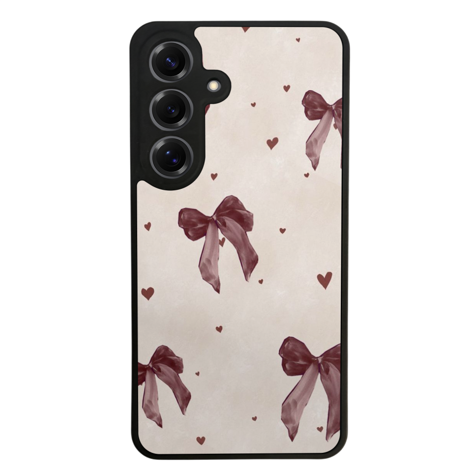 Samsung Galaxy S25 Uyumlu Kurdele Tasarımlı Glossy Premium Kılıf